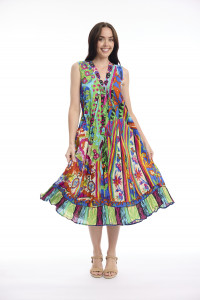 Bonnieux Dress Maxi V Sleeveless