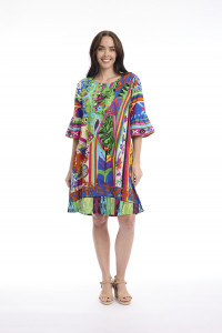 Bonnieux Dress Contemporary Frill Sleeve