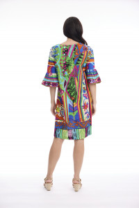 Bonnieux Dress Contemporary Frill Sleeve