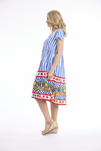 Bairritz Dress Layers Cap Sleeve
