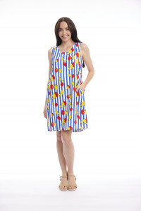 Bairritz Dress Reversible Panel Sleeveless