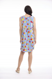 Bairritz Dress Reversible Panel Sleeveless