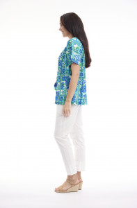 Vieux Port Top Frill Neckline