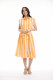 Stripe Dress Collar Tie Waist
