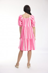Stripe Dress Square Neckline
