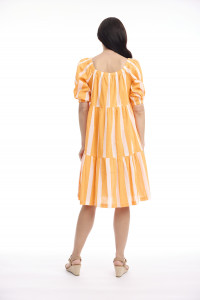 Stripe Dress Square Neckline