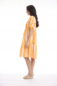 Stripe Dress Square Neckline
