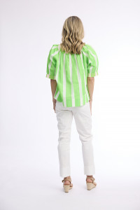 Stripe Top Boat Neck