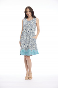 Marseille Dress Reversible Panel Sleeveless
