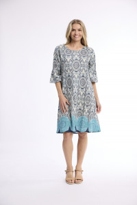 Marseille Dress Contemporary Frill Sleeve