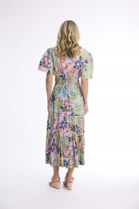 Sur Mer Dress Maxi Short Sleeve