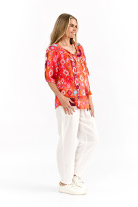 Tessa V-Neck Tassel Top