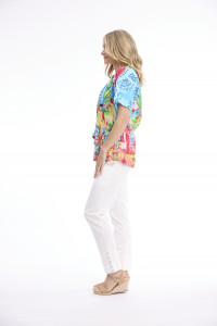 La Mala Top Frill Neckline