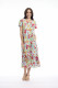 La Mala Dress Midi Square Neckline