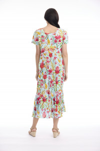 La Mala Dress Midi Square Neckline
