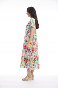La Mala Dress Midi Square Neckline