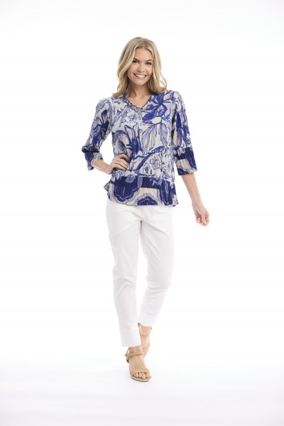 Avignon Top Frill Neckline