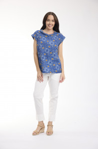 Avignon Top Rolled Neckline