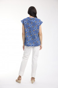 Avignon Top Rolled Neckline
