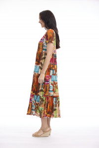 Perpignan Dress Midi Square Neckline