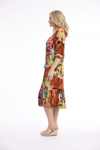 Perpignan Dress Layers Puff Sleeve