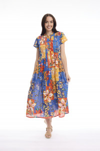 Rousilion Dress Maxi Pleated