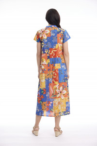 Rousilion Dress Maxi Pleated