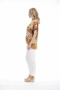 Digital Top Pleated