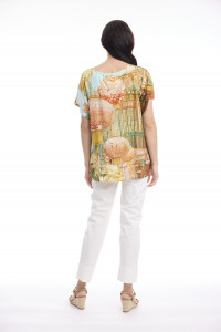 Digital Top Pleated