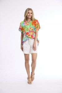 Digital Top Pleated