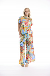 Digital Top Pleated