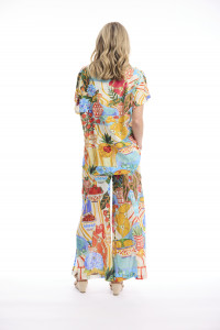 Digital Top Pleated