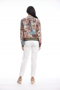 Digital Printed Jacket with Zipper