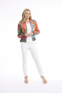 Digital Printed Jacket with Zipper
