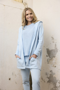 Terry Knit Sweat Shirt Hooded Long