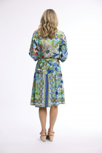 Camarge Dress Collar Tie Waist