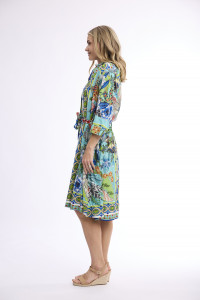 Camarge Dress Collar Tie Waist