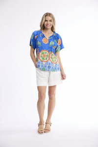 Antibes Top Frill Neckline