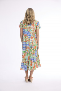 Antibes Dress Midi Square Neckline