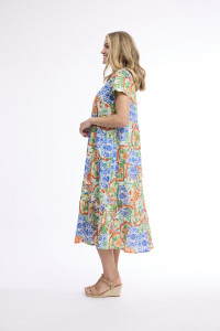 Antibes Dress Midi Square Neckline