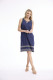 Solid Embroidery Dress Shift
