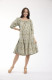 Broderie Print Dress Square Neckline
