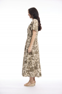 Loumarin Dress Maxi Short Sleeve