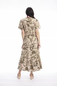 Loumarin Dress Maxi Short Sleeve