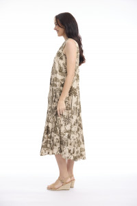 Loumarin Dress Maxi V Sleeveless