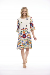 Pellion Dress Contemporary Frill Sleeve
