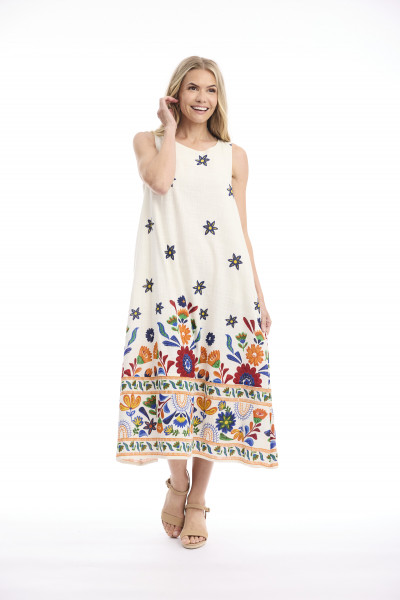 Pellion Dress Midi Sleeveless