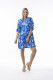 Comodoro Blue Dress Collar Buttonthrough