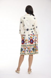 Pellion Dress Collar Tie Waist