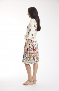 Pellion Dress Collar Tie Waist